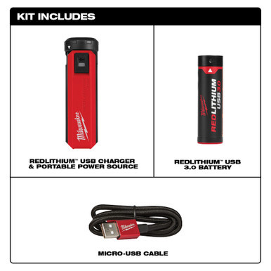 Milwaukee 48-59-2013 - REDLITHIUM USB Charger & Portable Power Source Kit